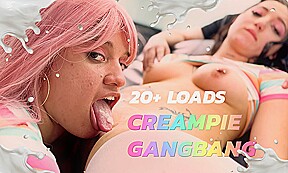 Creampie Gangbang To Sexy Witchy Girl And Clumsy Friend
