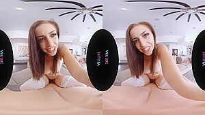 Gorgeous Brunette With Great Natural Tits Fucks Her - Virtual Reality And Spencer Bradley