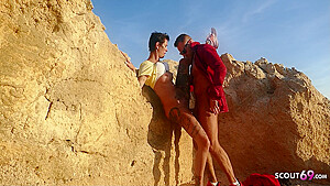 German Crazy Mature Wife - Seduce To Outdoor Cheating Sex At The Beach