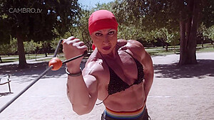 Mrs Sanchez Outrageous Muscular Exhibitionist