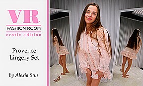 Alexia Sun Try On Provence Lingery Set