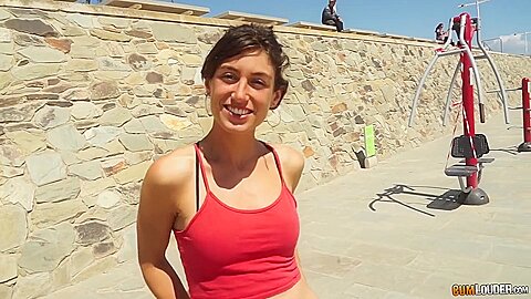 Sexercise - Sexy Sporty Spanish teen 18+ Julia Roca Fuck