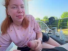 Risky Public Sex! Cum On Face