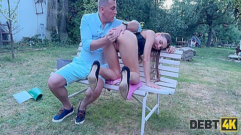 Young Debtor Showed A Collector What Real Squirt Min