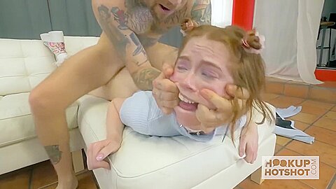 Red Head Teen 18+ Hooks Up With Guy For