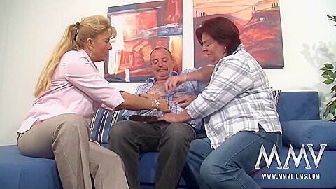 German Matures Gobbling Down A Dick