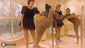Veri, The Granny Ballet Teacher Is Back With A New Young Lesbian Student To Please Her Hairy Pussy - MatureNl