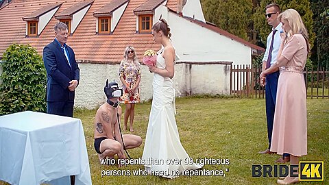 Shy Bride With Natural Tits Is Fucked Roughly In Front Of Everyone In Public 17 Min