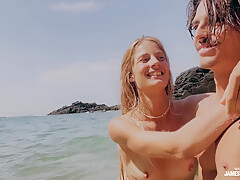 She Made Me Cum In Less Than A Min At The Public Beach