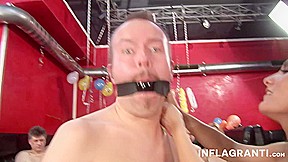 Horny swinger gets ass spanked - Inflagranti