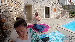 Sofie And Josie On Vacation In Croatia Nude Sunbathing Villa Pool Posh Life
