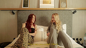 Chloe Chevalier And Madelaine Rousset - Truth Or Dare Turning French Girls Into Lesbians - Strap-on-me Toy 10 Min