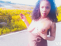 The Fall Parody Outside Public Blowjob Biker Female Brownskin Exotic Ebony